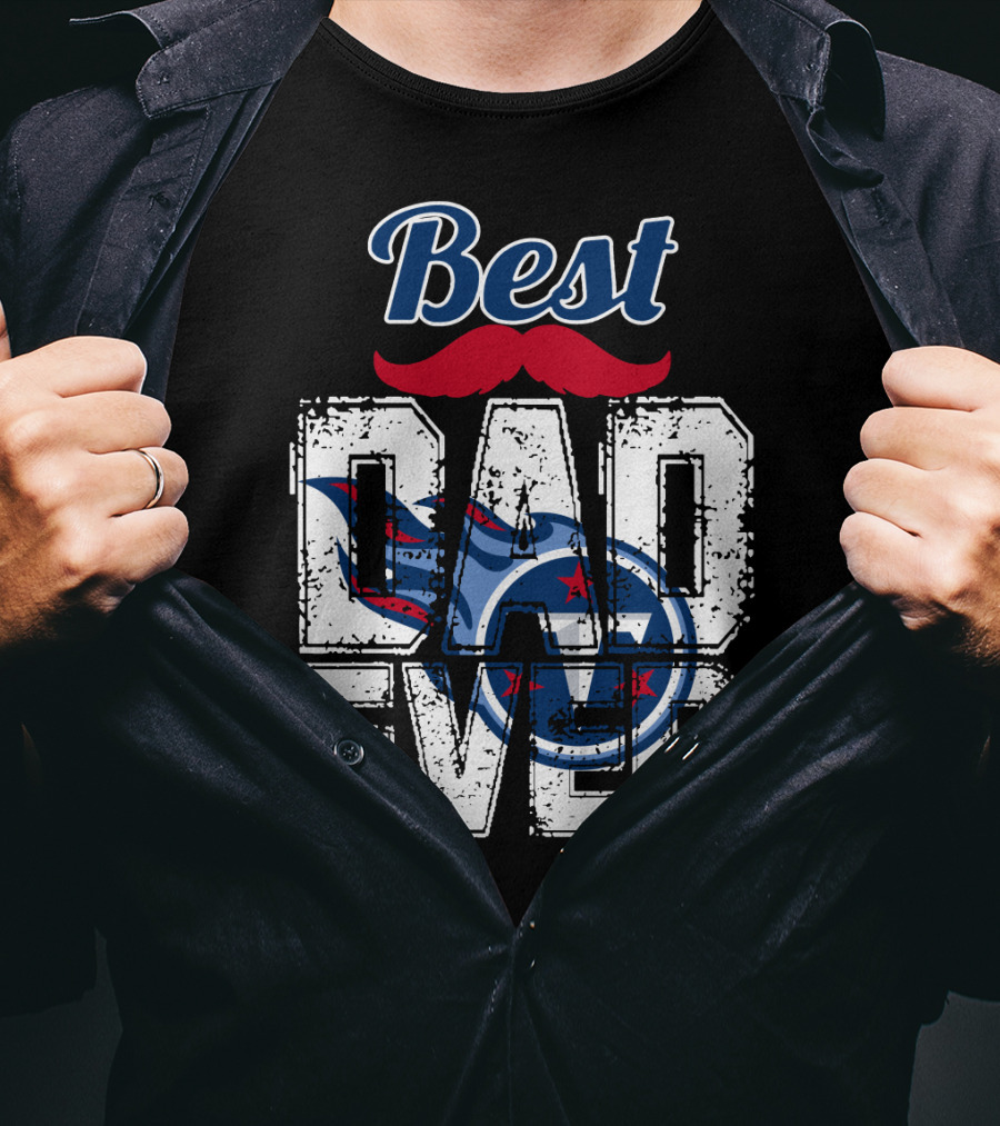 Best Dad Ever Titans Football T-Shirt