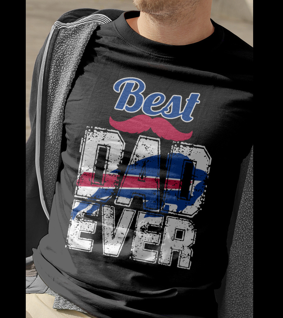 Best Dad Ever Bills Football T-Shirt