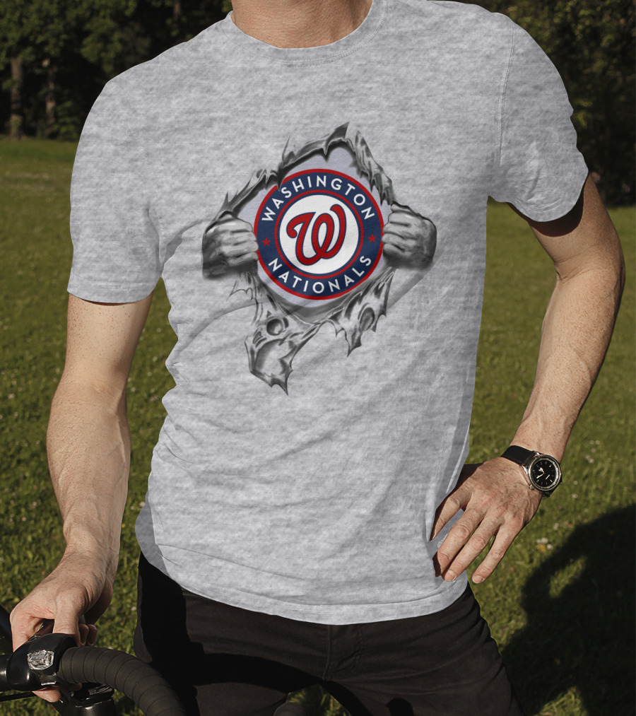 Washington Nationals Logo Breaking Through T-Shirt
