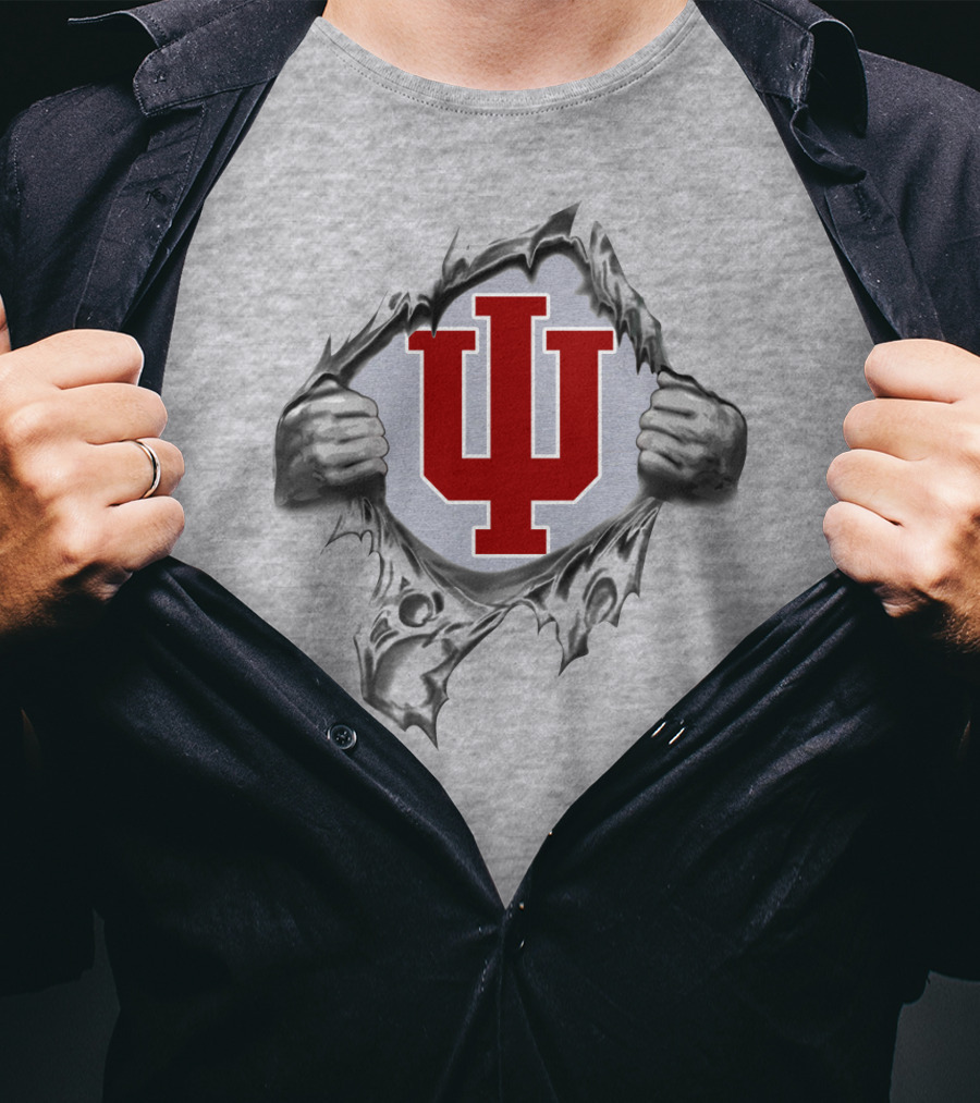 Indiana Hoosiers Athletic Logo Burst T-Shirt