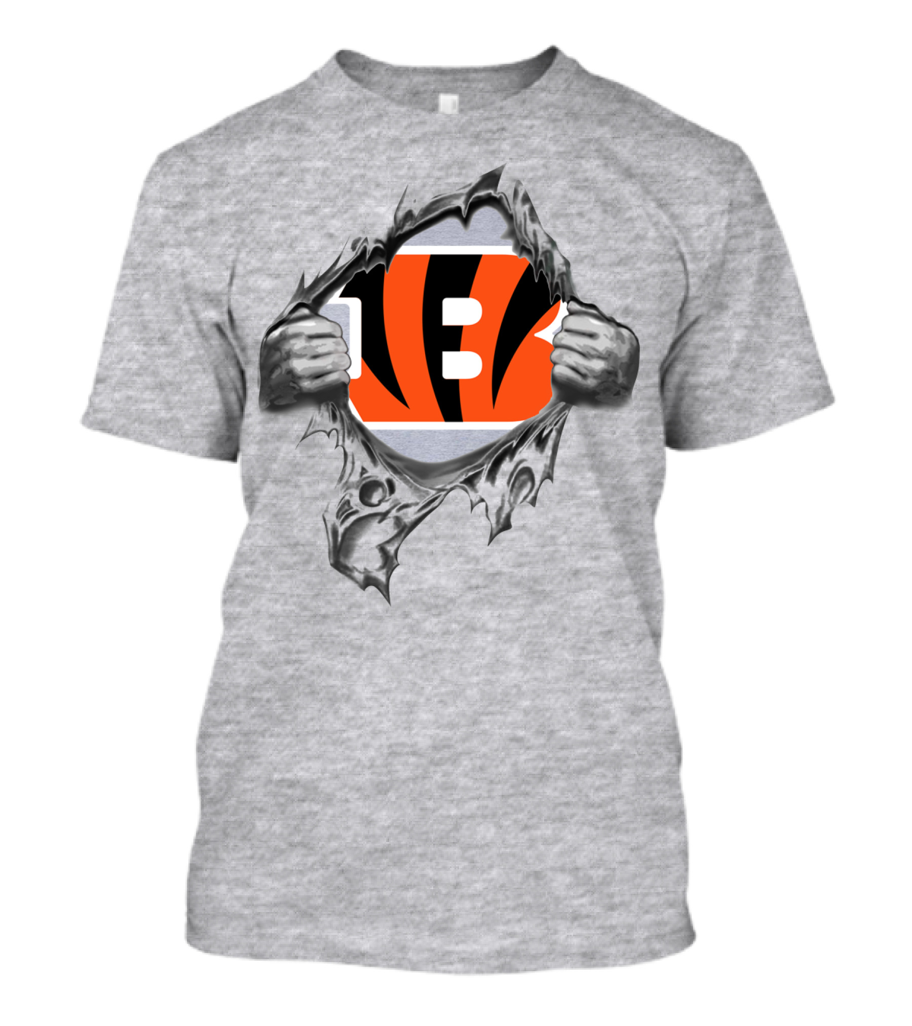 Cincinnati Bengals Logo Emerging From Darkness T-Shirt