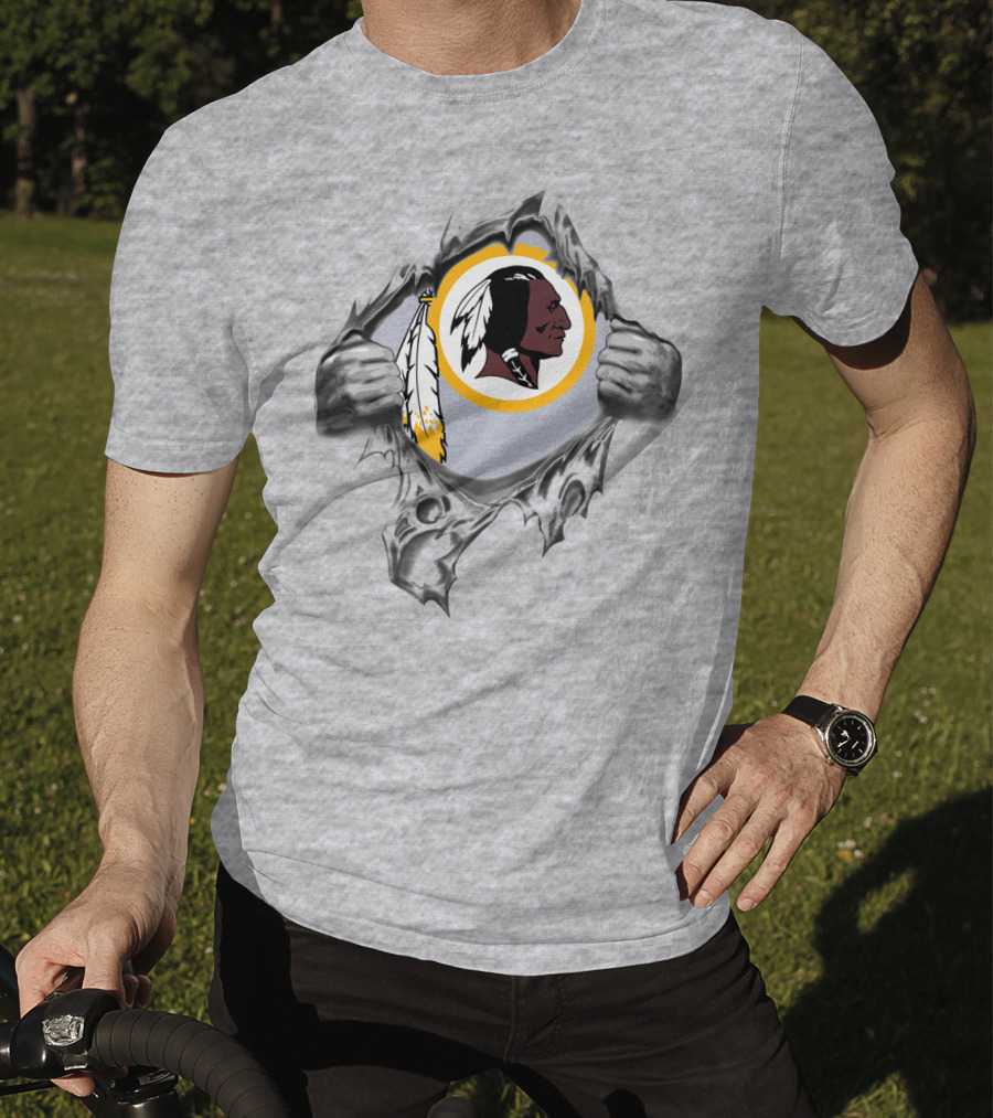 Washington Redskins Ripped Through T-Shirt
