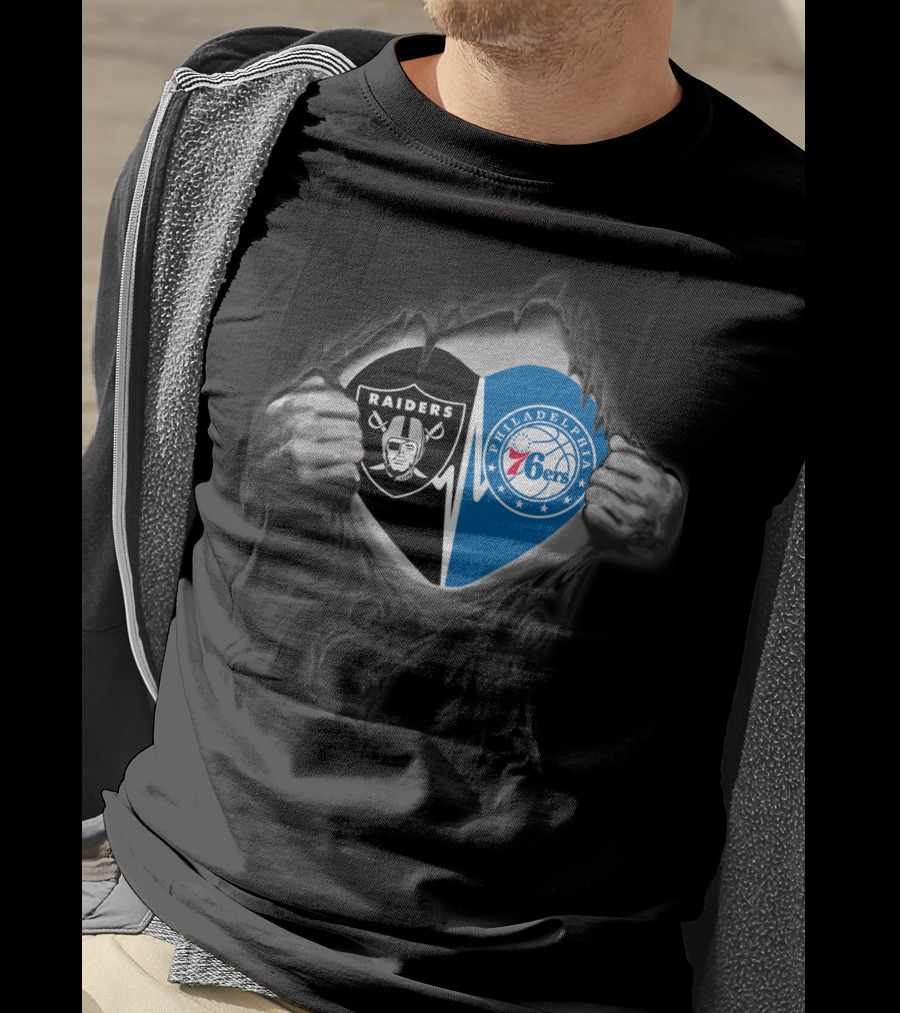 Raiders Philadelphia 76ers Fusion T-Shirt