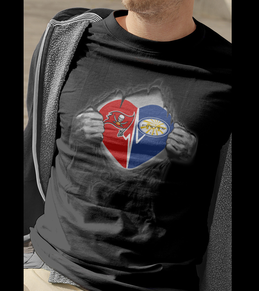 Buccaneers Heart Miami Fusion Soccer Football T-Shirt