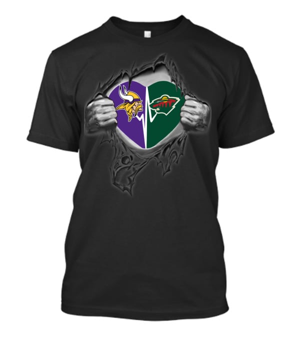 Minnesota Vikings Wild Heart Fan T-Shirt