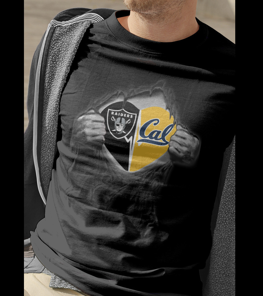 Raiders Cal Golden Bears Fan Pride Fusion T-Shirt