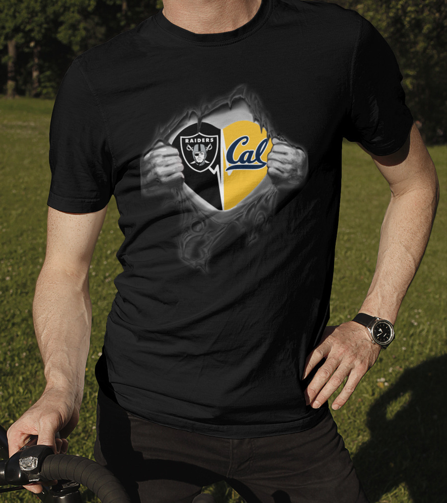 Raiders Cal Golden Bears Fan Pride Fusion T-Shirt