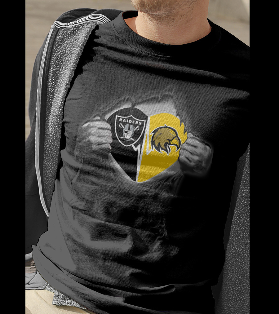 Raiders Los Angeles Golden Eagles Dual Shield T-Shirt