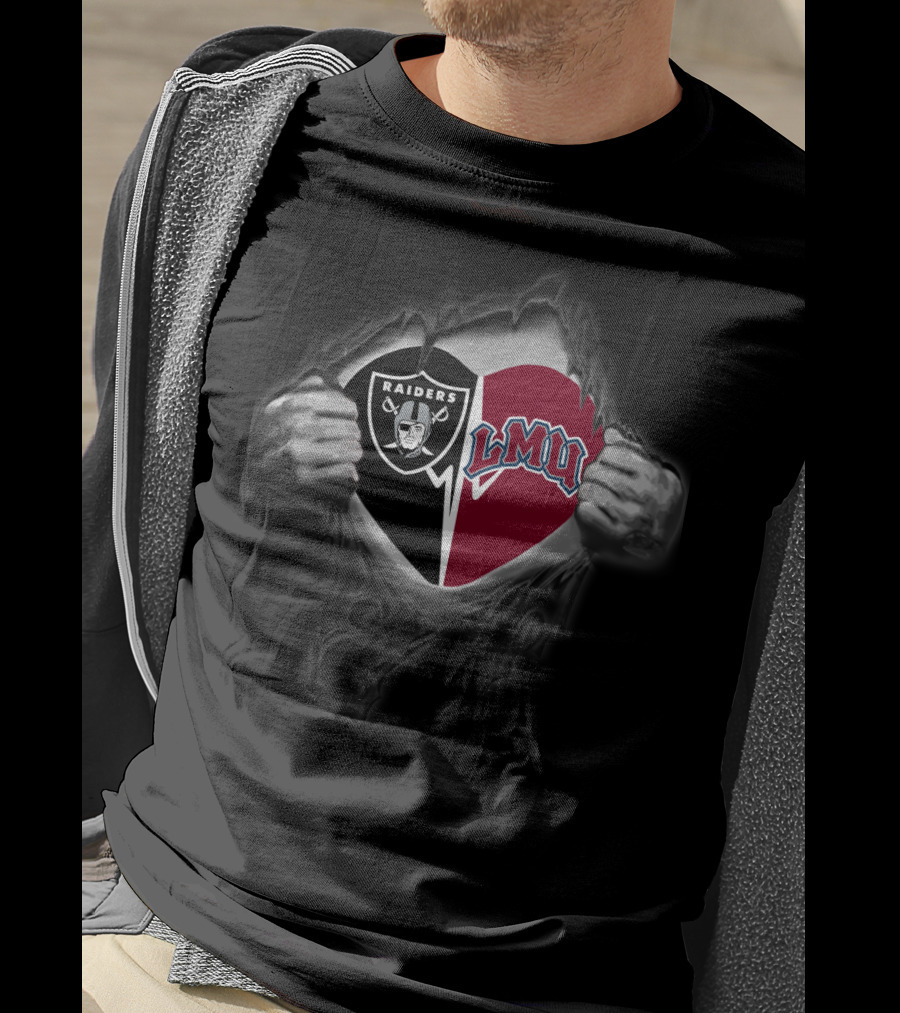 Raiders Lmu Loyola Marymount Lions Heart T-Shirt