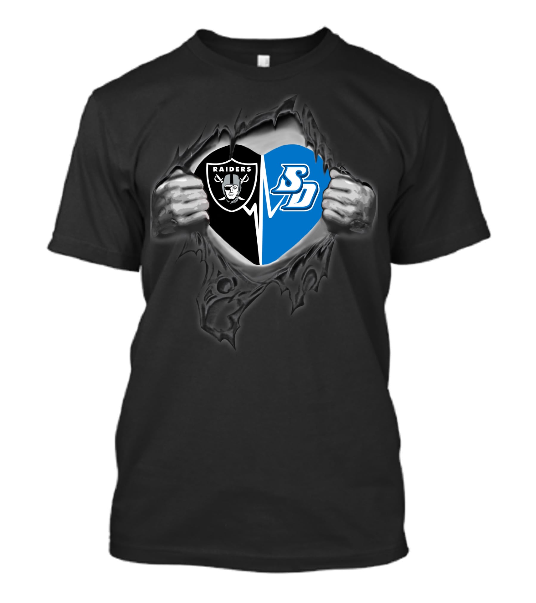 Raiders San Diego Toreros Rip Effect Dual T-Shirt
