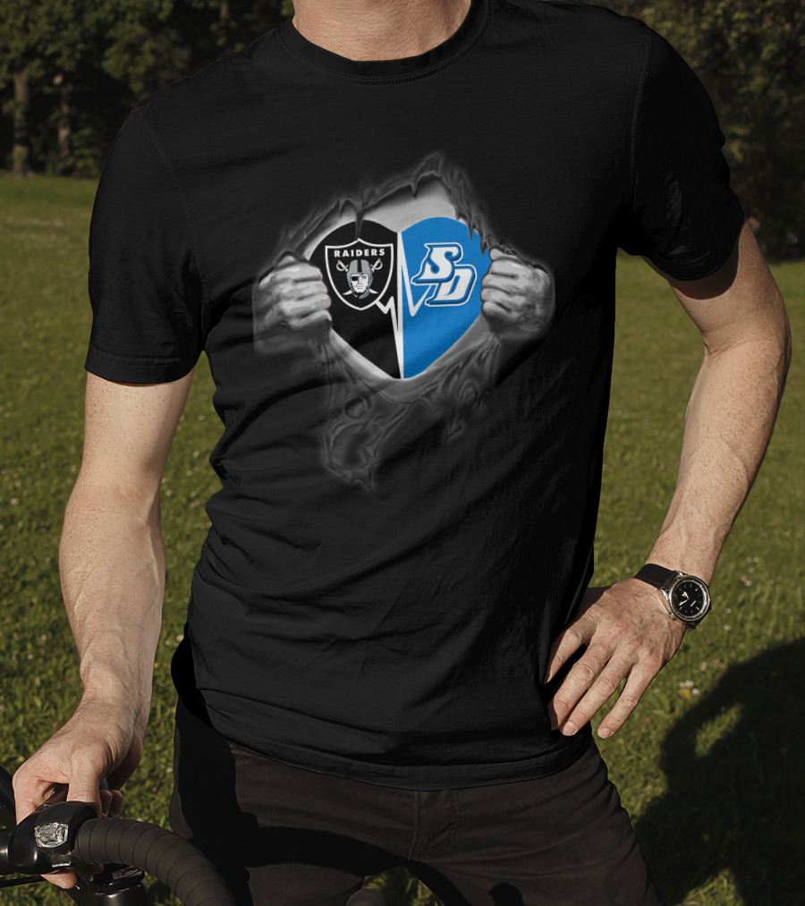 Raiders San Diego Toreros Rip Effect Dual T-Shirt