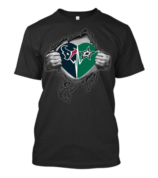 Houston Texans Love Dallas Stars T-Shirt