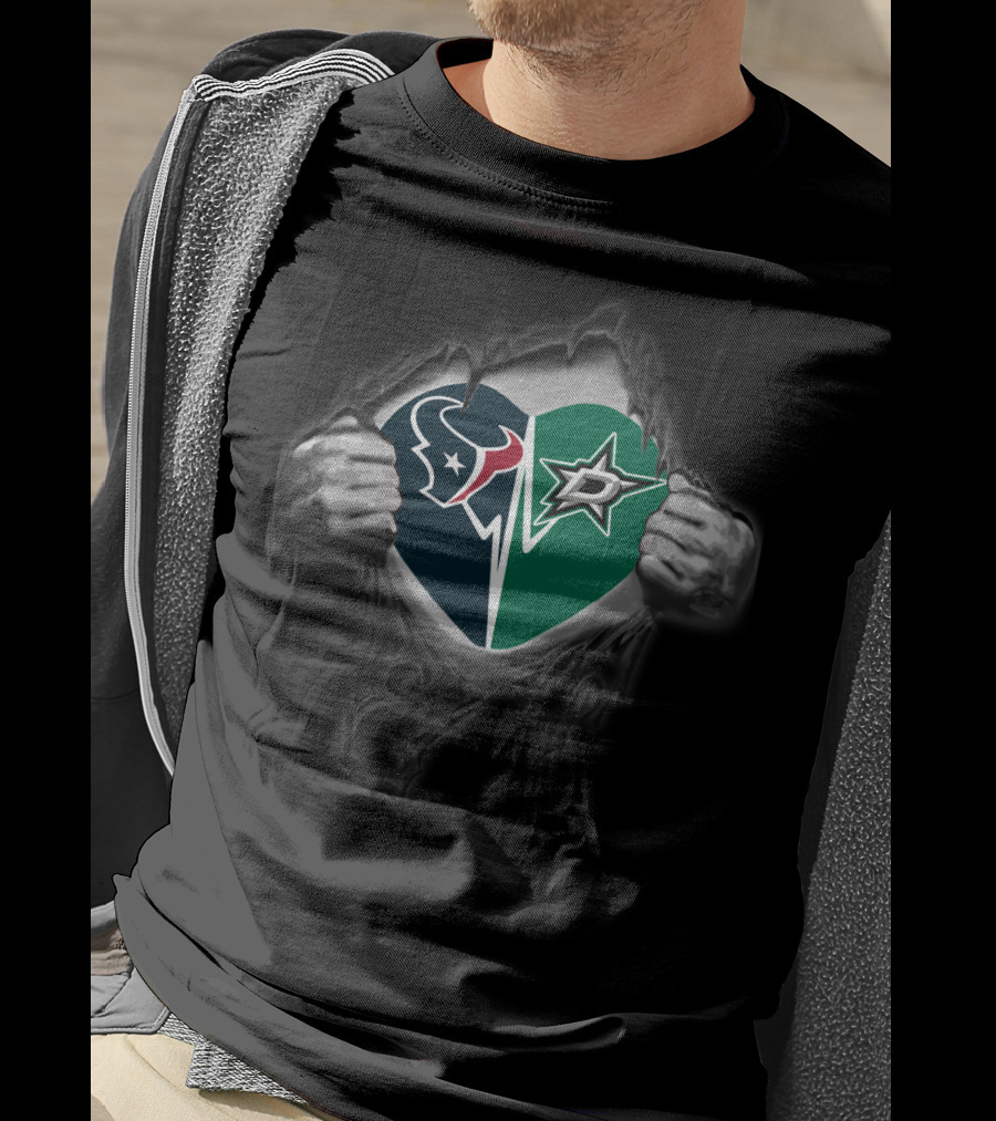 Houston Texans Love Dallas Stars T-Shirt