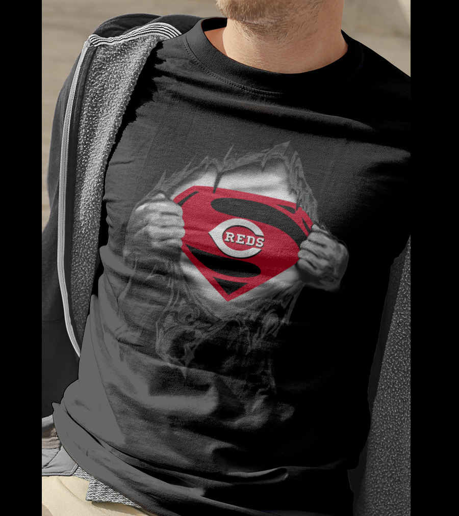 Cincinnati Reds Super Emblem Burst T-Shirt