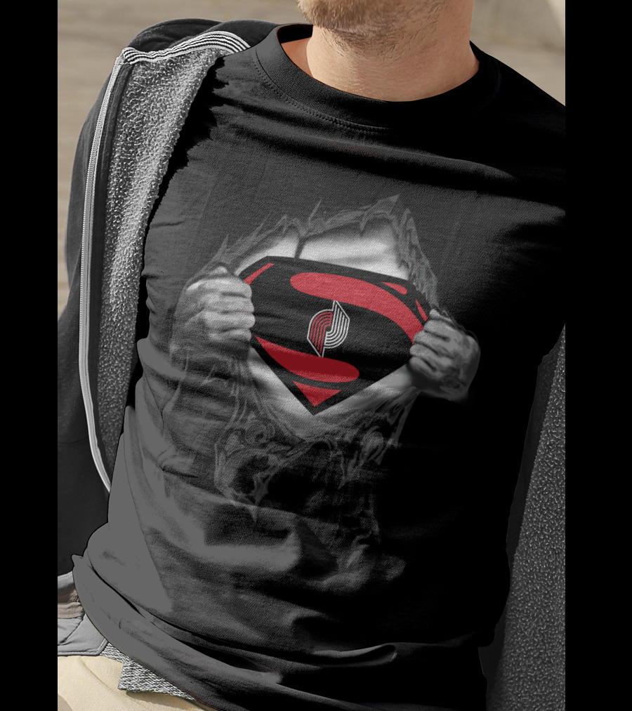 Superman Portland Trail Blazers T-Shirt