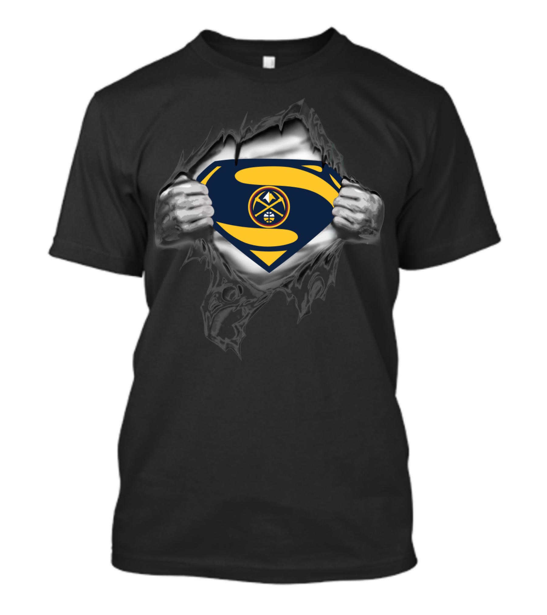 Superman Denver Nuggets 1985 Logo Reveal T-Shirt