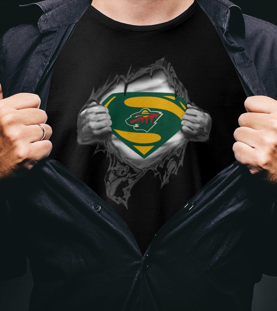 Superman Minnesota Wild Logo 109 T-Shirt