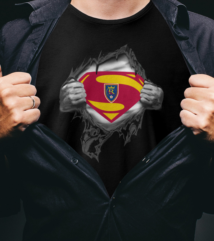 Real Salt Lake Superman Chest T-Shirt