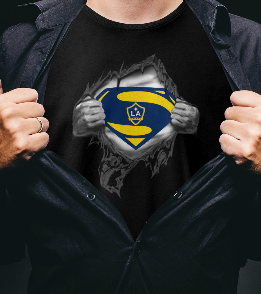 Superman Style La Galaxy Superman Emblem T-Shirt