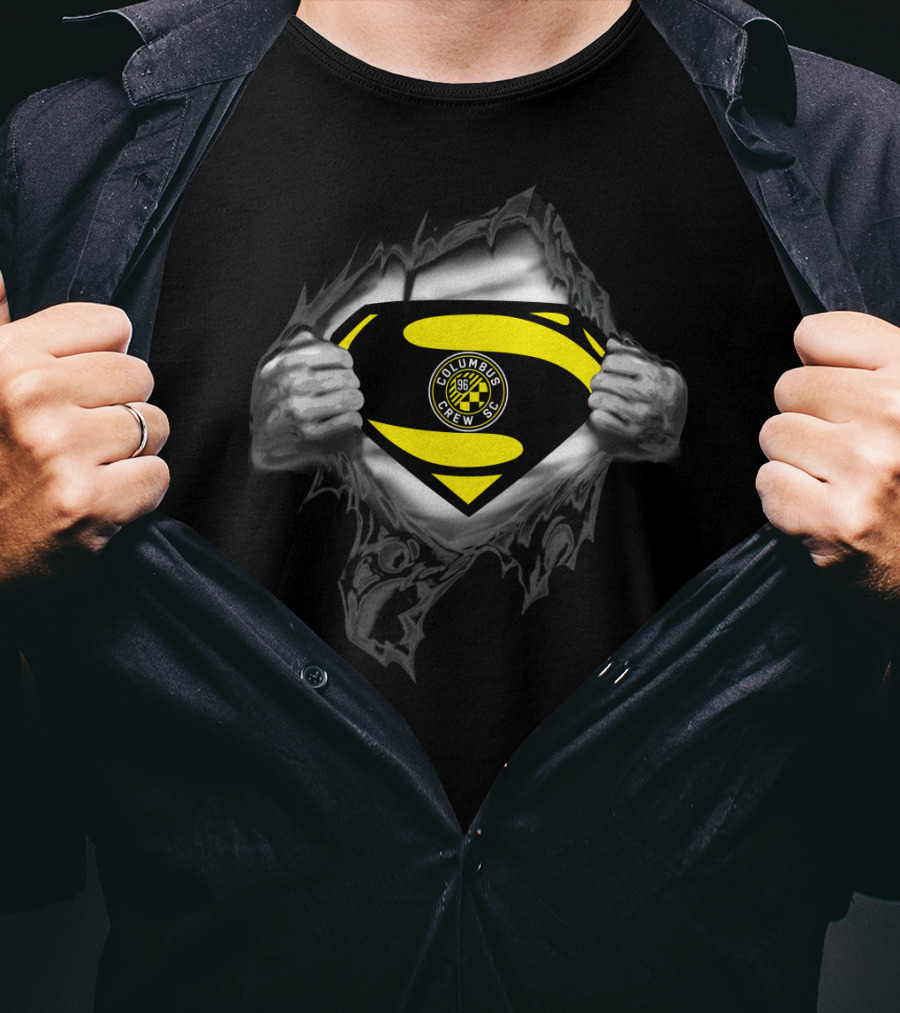 Columbus Crew Sc 96 Logo Superman Symbol T-Shirt