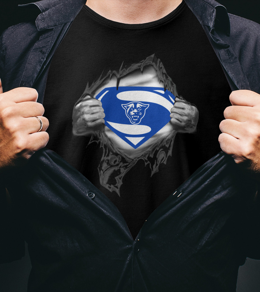 Superhero Emblem Georgia State Panthers 200 T-Shirt