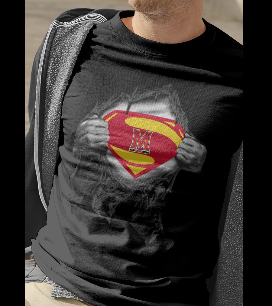 Superman Maryland Terrapins T-Shirt
