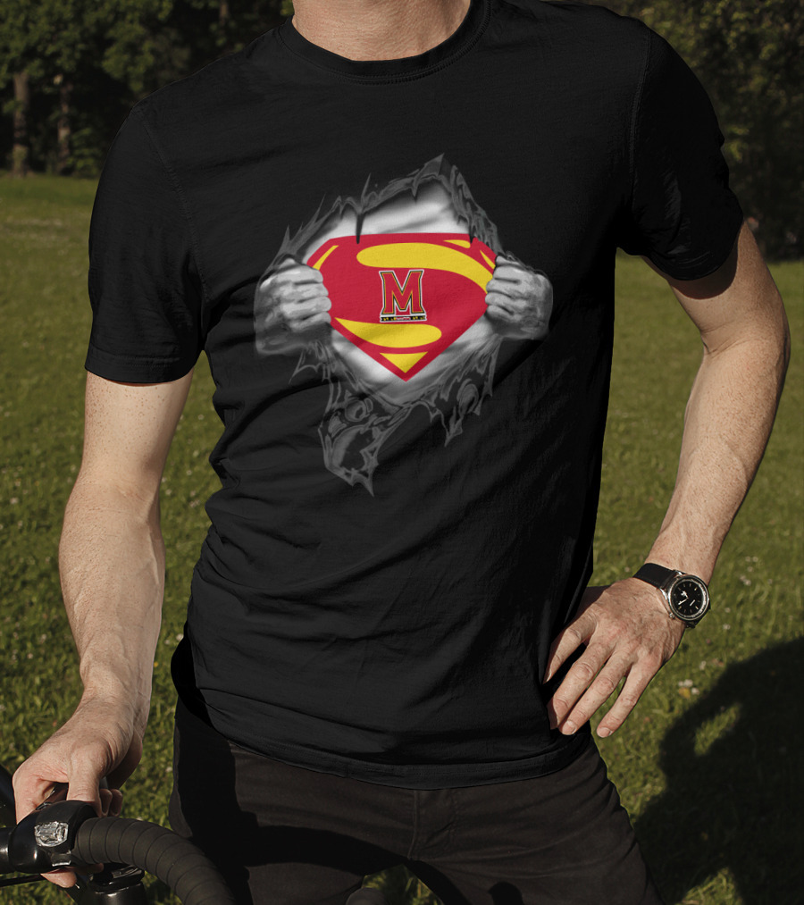 Superman Maryland Terrapins T-Shirt