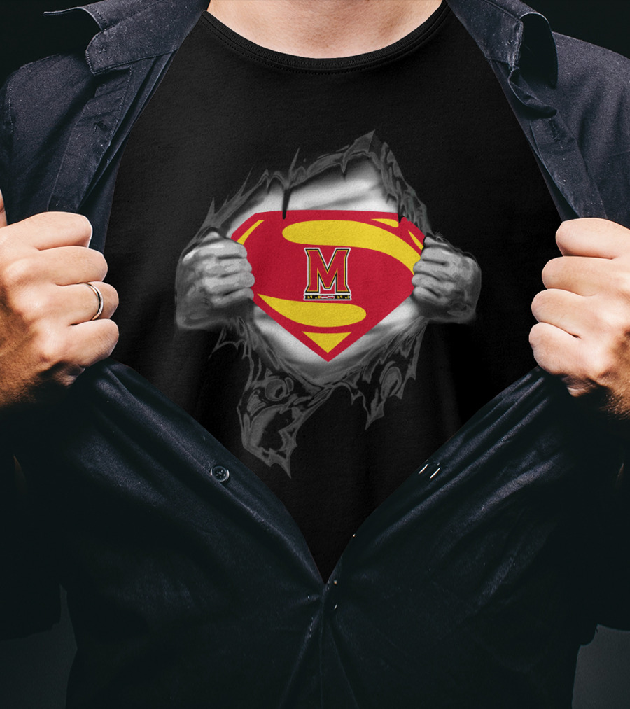 Superman Maryland Terrapins T-Shirt