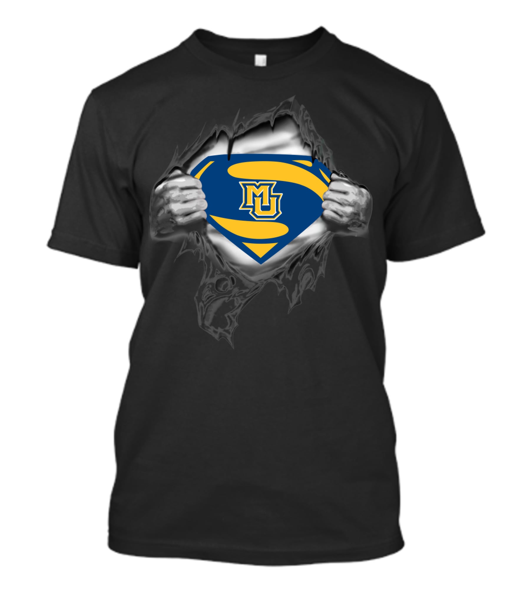 Marquette Golden Eagles Superman Emblem 260 T-Shirt