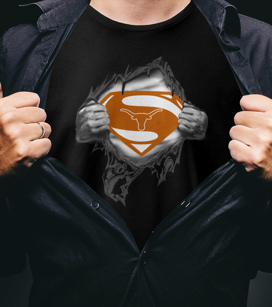 Texas Longhorns Superman T-Shirt