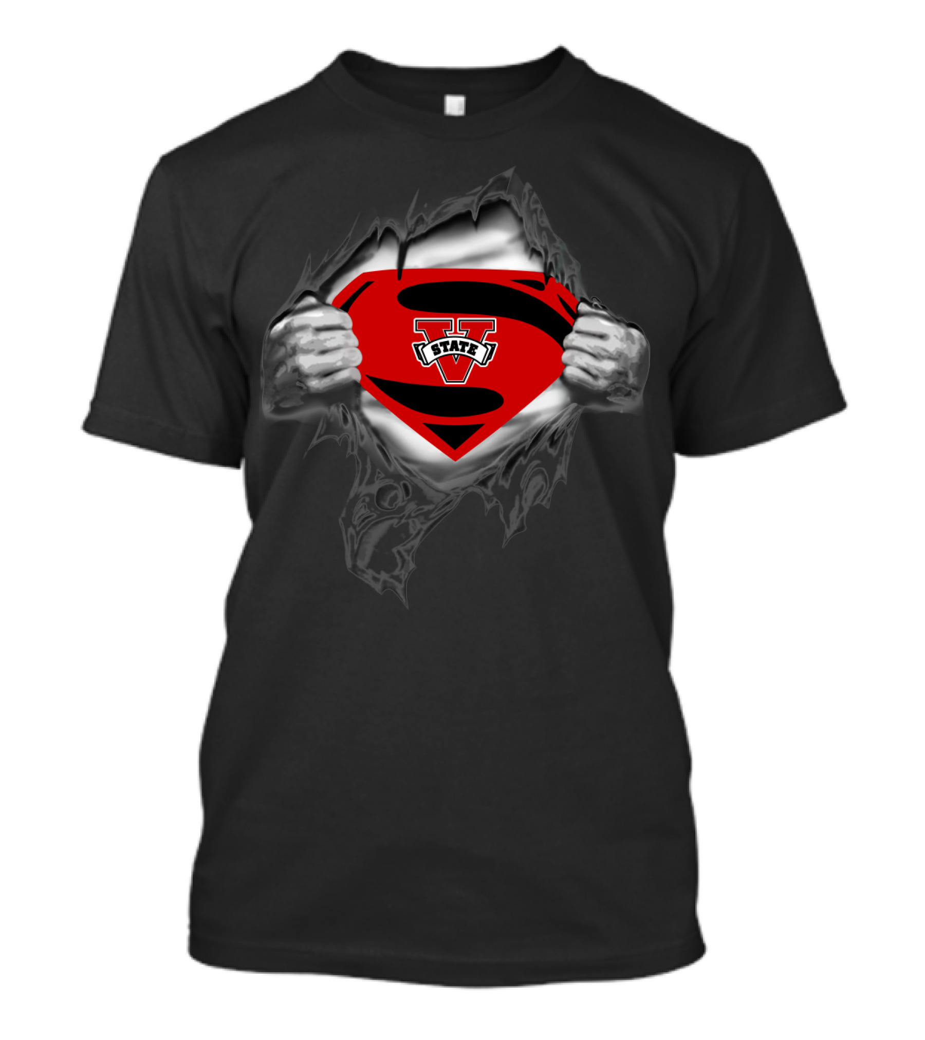 Valdosta State Blazers Superman Logo Tear T-Shirt