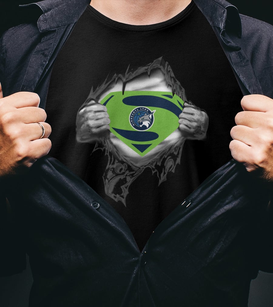 Minnesota Lynx Superpower Logo Superman Style 405 T-Shirt