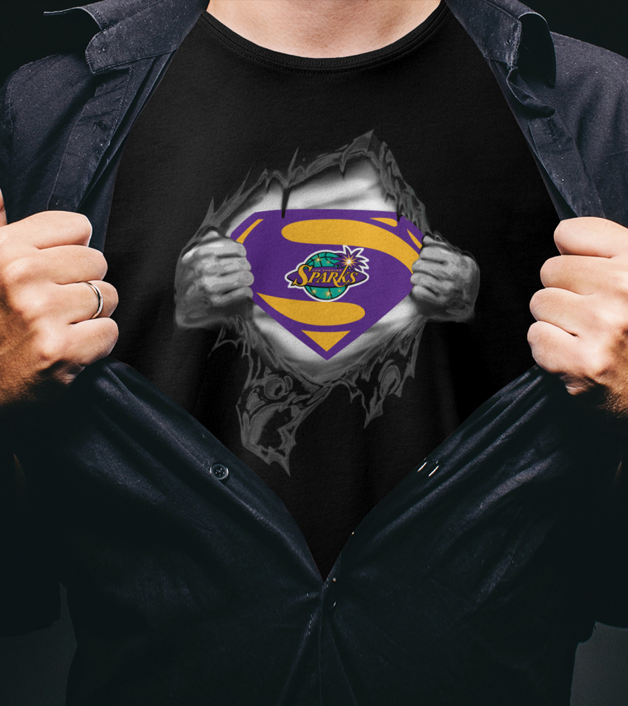 Los Angeles Sparks Superman Logo 406 T-Shirt
