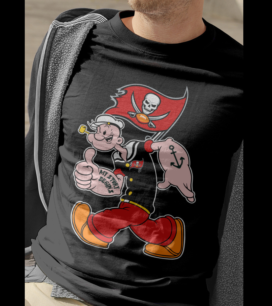 Tampa Bay Buccaneers Popeye My Story Begins T-Shirt