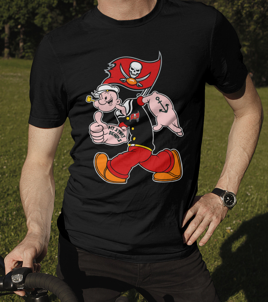 Tampa Bay Buccaneers Popeye My Story Begins T-Shirt