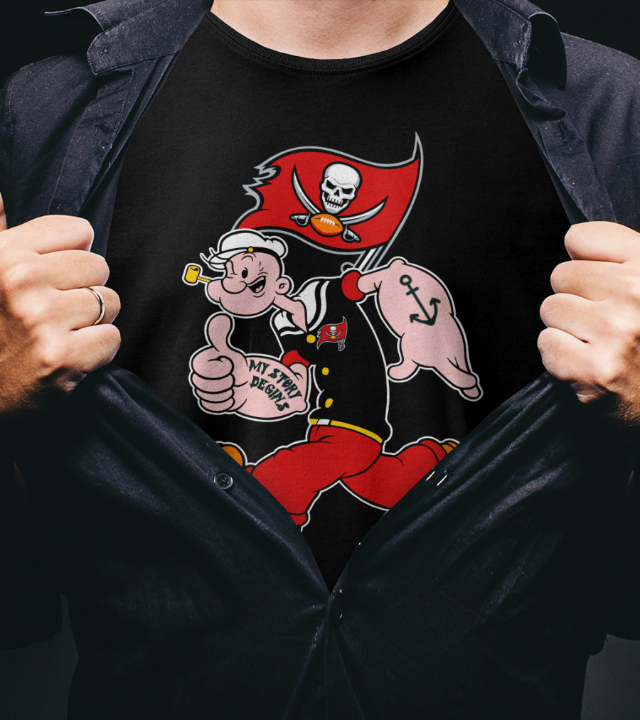 Tampa Bay Buccaneers Popeye My Story Begins T-Shirt