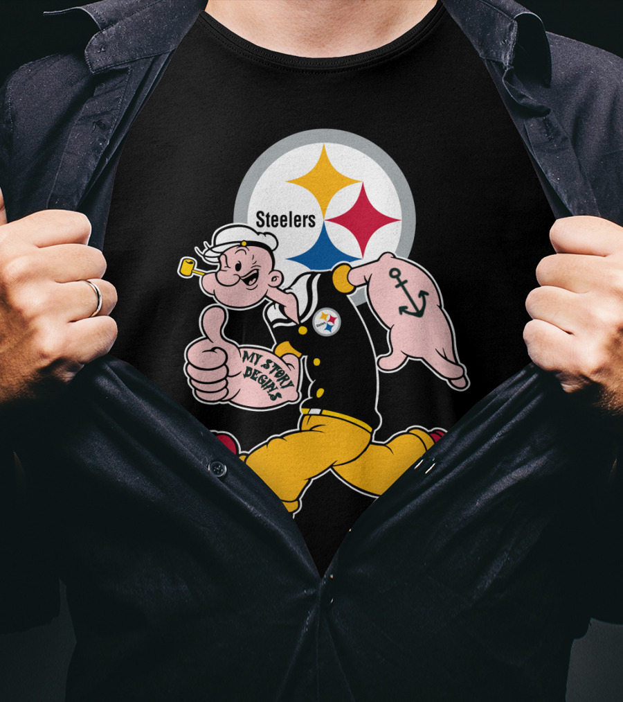 Pittsburgh Steelers My Story Begins Anchor T-Shirt