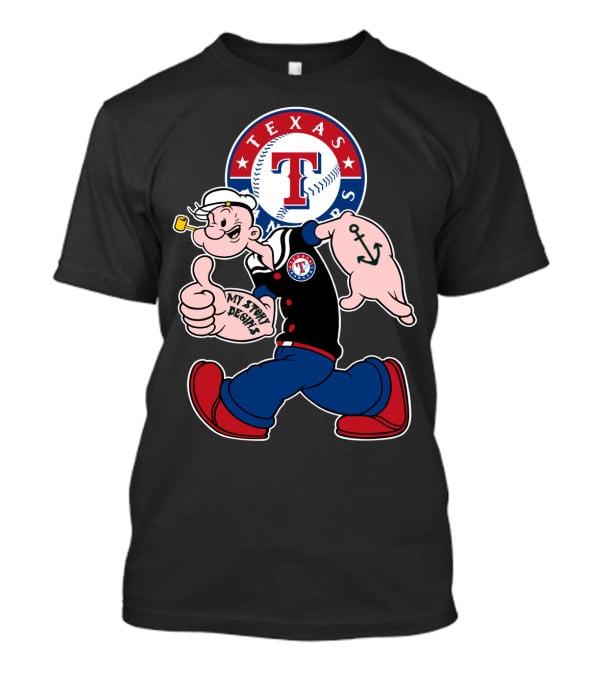 Texas Rangers Popeye My Story Begins T-Shirt