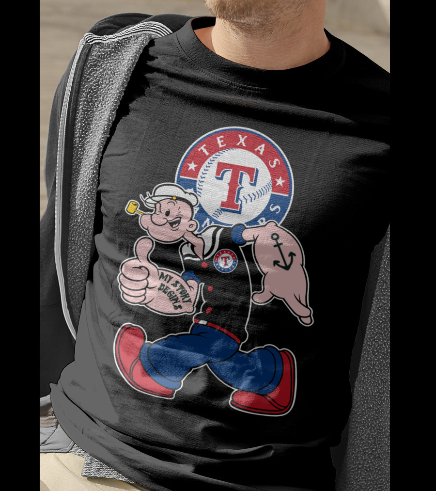 Texas Rangers Popeye My Story Begins T-Shirt