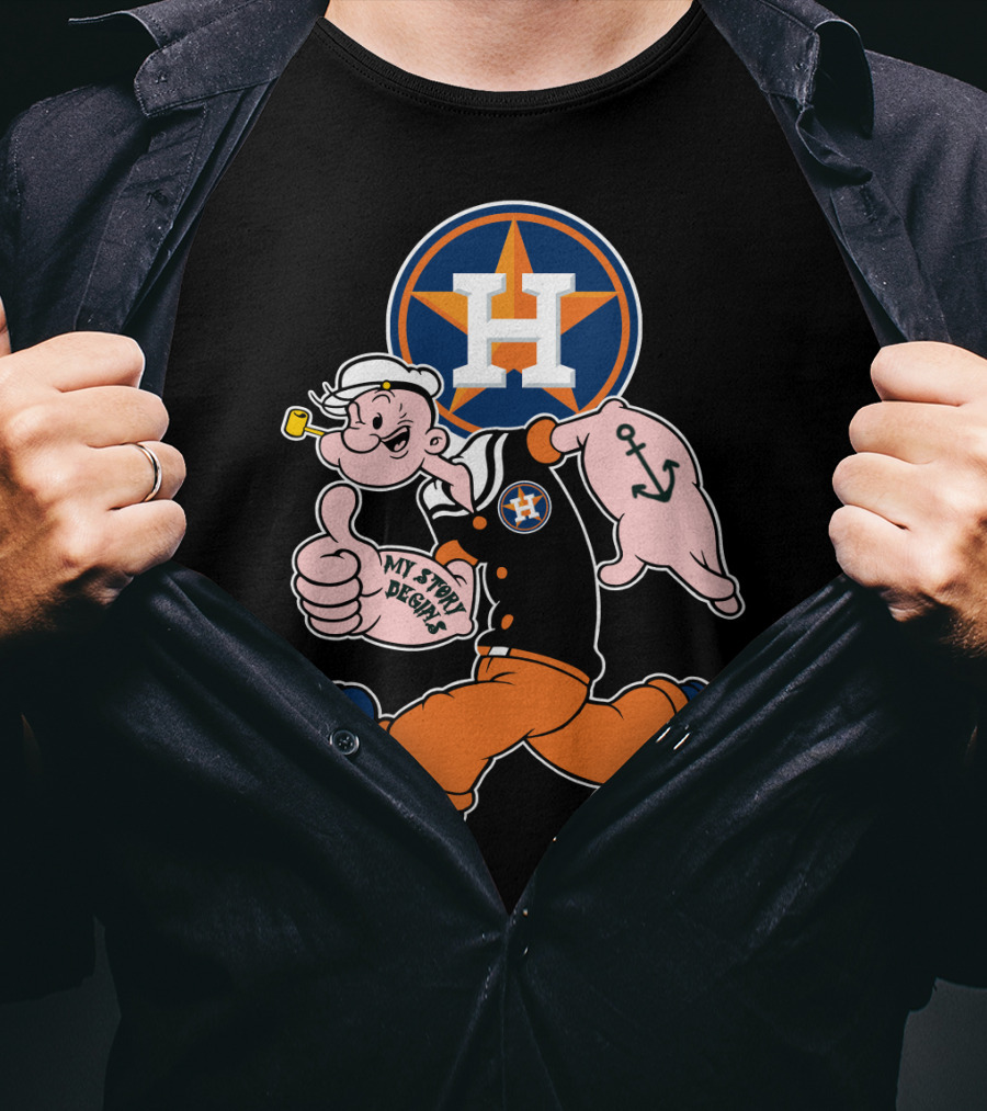 Houston Astros Popeye My Story Begins T-Shirt