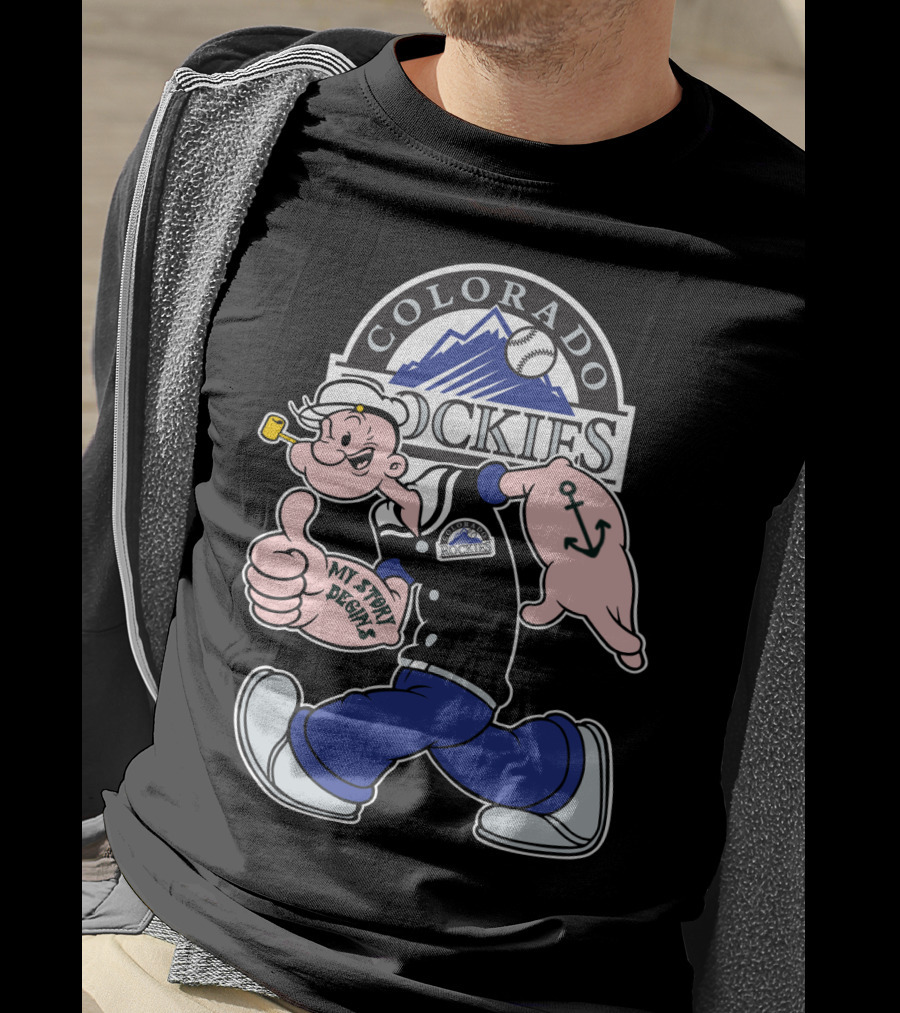 Colorado Rockies Popeye My Story Begins T-Shirt