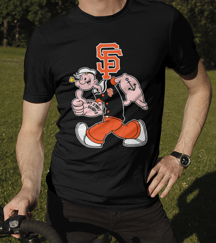 Sf Giants Popeye My Story T-Shirt