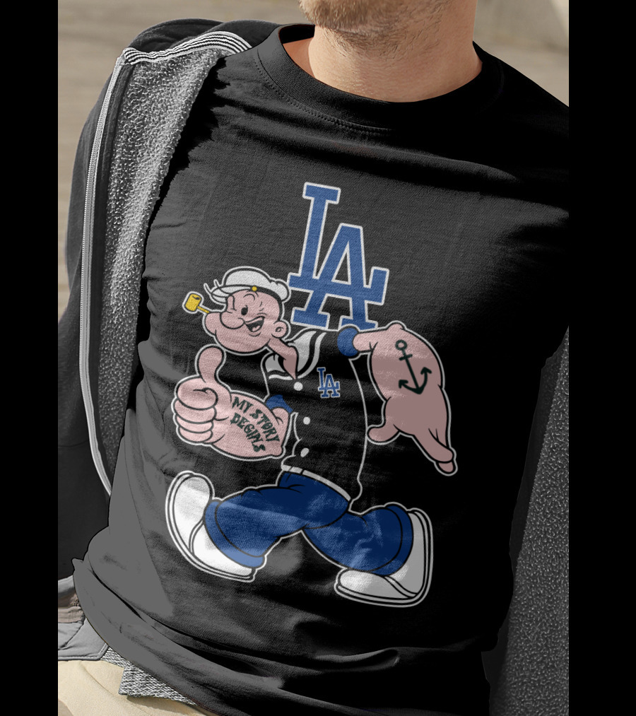 La Dodgers Popeye My Story Designs T-Shirt