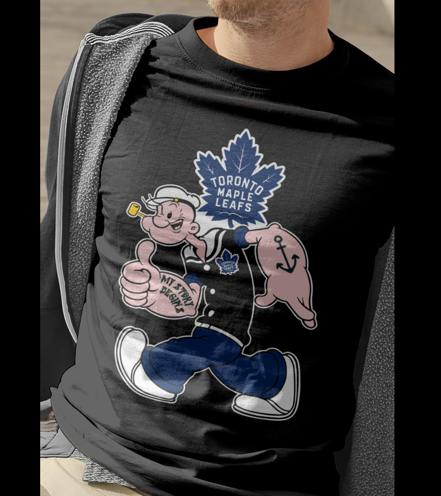 Toronto Maple Leafs Popeye My Story Begins T-Shirt