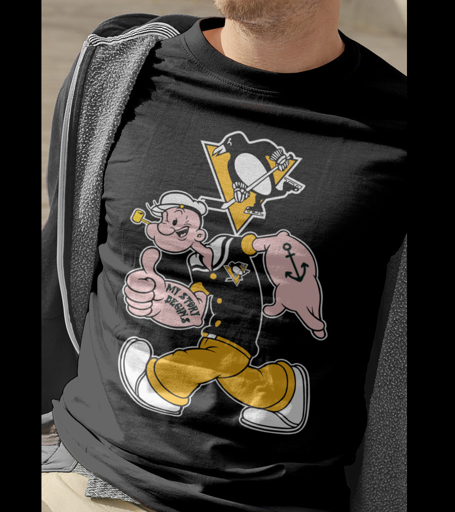 Pittsburgh Penguins Popeye Mashup T-Shirt