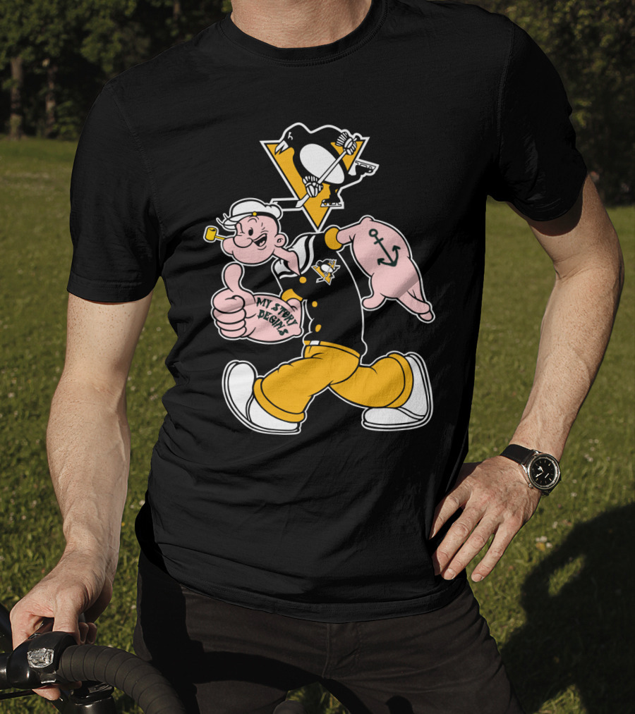 Pittsburgh Penguins Popeye Mashup T-Shirt