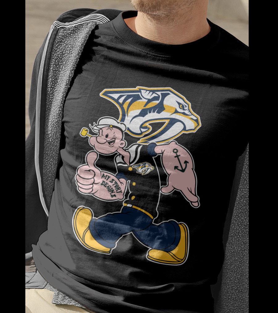 Nashville Predators Popeye My Story Begins T-Shirt