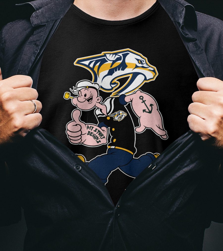 Nashville Predators Popeye My Story Begins T-Shirt