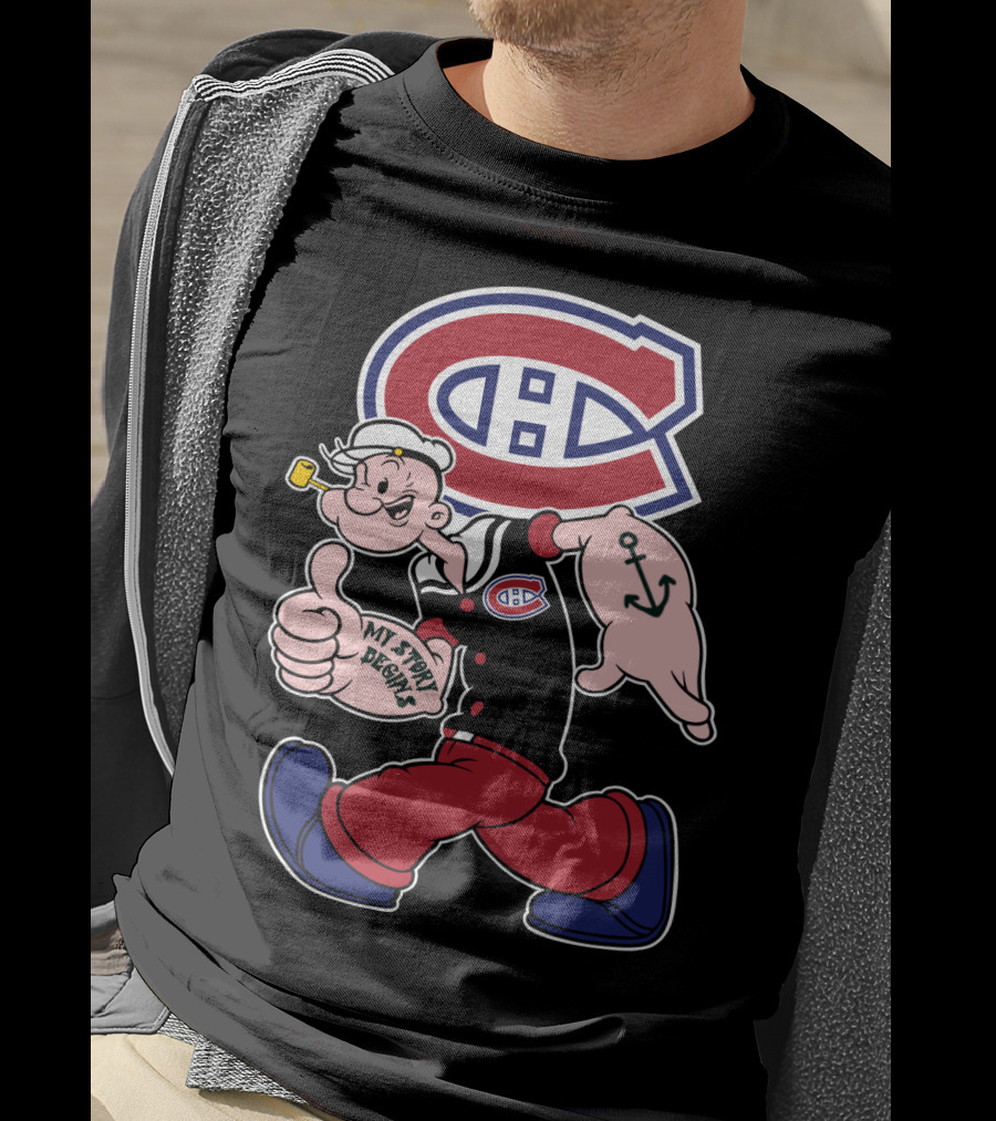 Montreal Canadiens Popeye My Story Begins T-Shirt