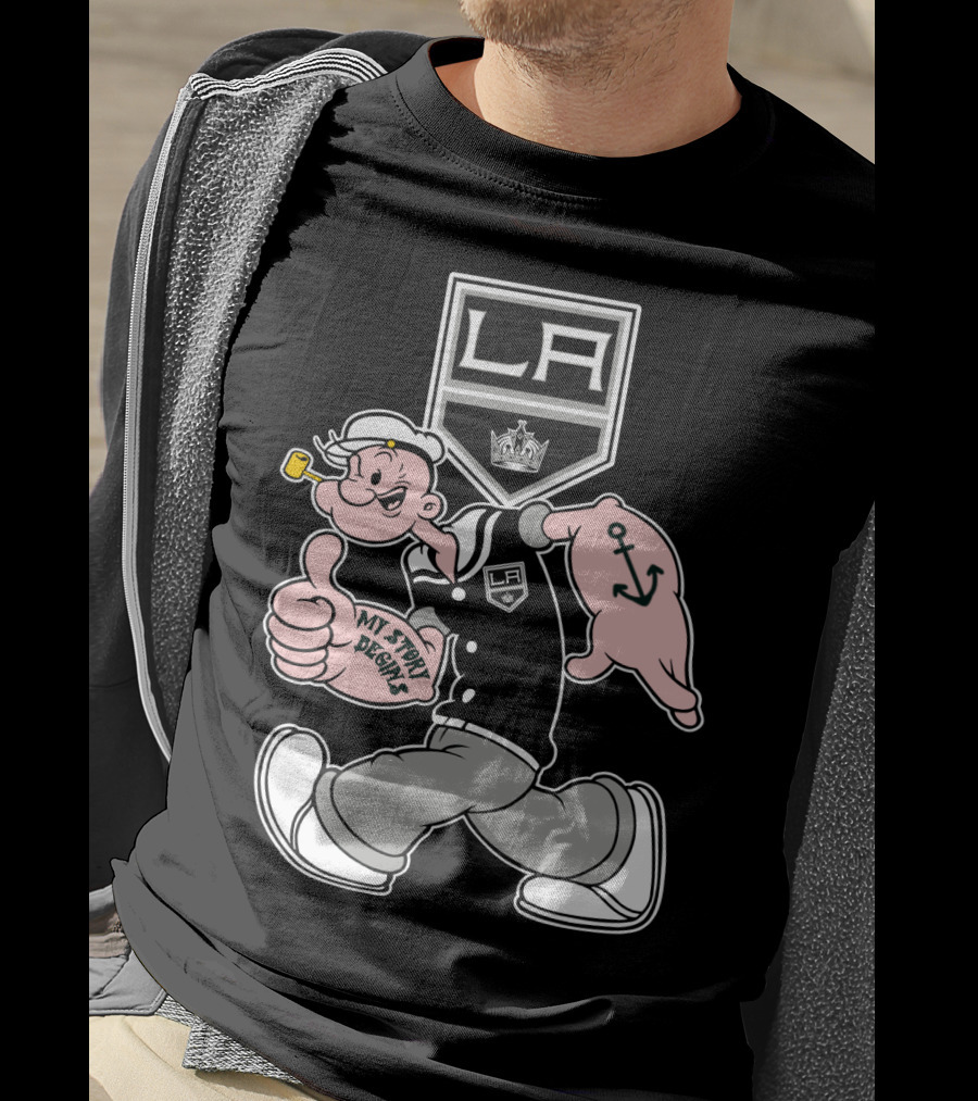 La Kings Hockey Retro Cartoon Character '79 T-Shirt